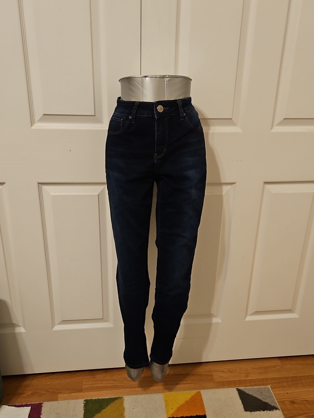 Royalty For Me Size 10 Dark Blue High-Rise Women’s Skinny Jeans